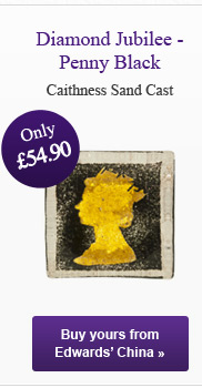 Queens Diamond Jubilee - Penny Black - Caithness Sand Cast